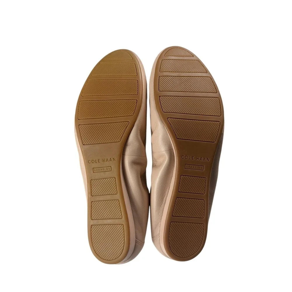 Cole Haan Tali Bow Ballet Flats Canyon Rose Pink Leather D43670 Womens 10.5 B